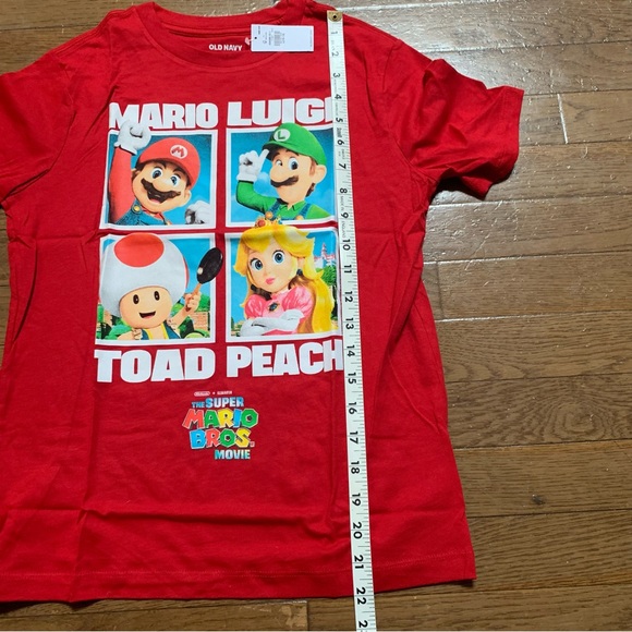 Old Navy Kids Super Mario Bros Gender-Neutral Graphic T-Shirt | L (10-12) Red - Picture 8 of 9